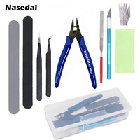 9pcs Gundam Model Build Basic DIY Tools Craft Car Model Hobby Building Repair Assembly Tool Beginner Handmade Scissors Tweezers