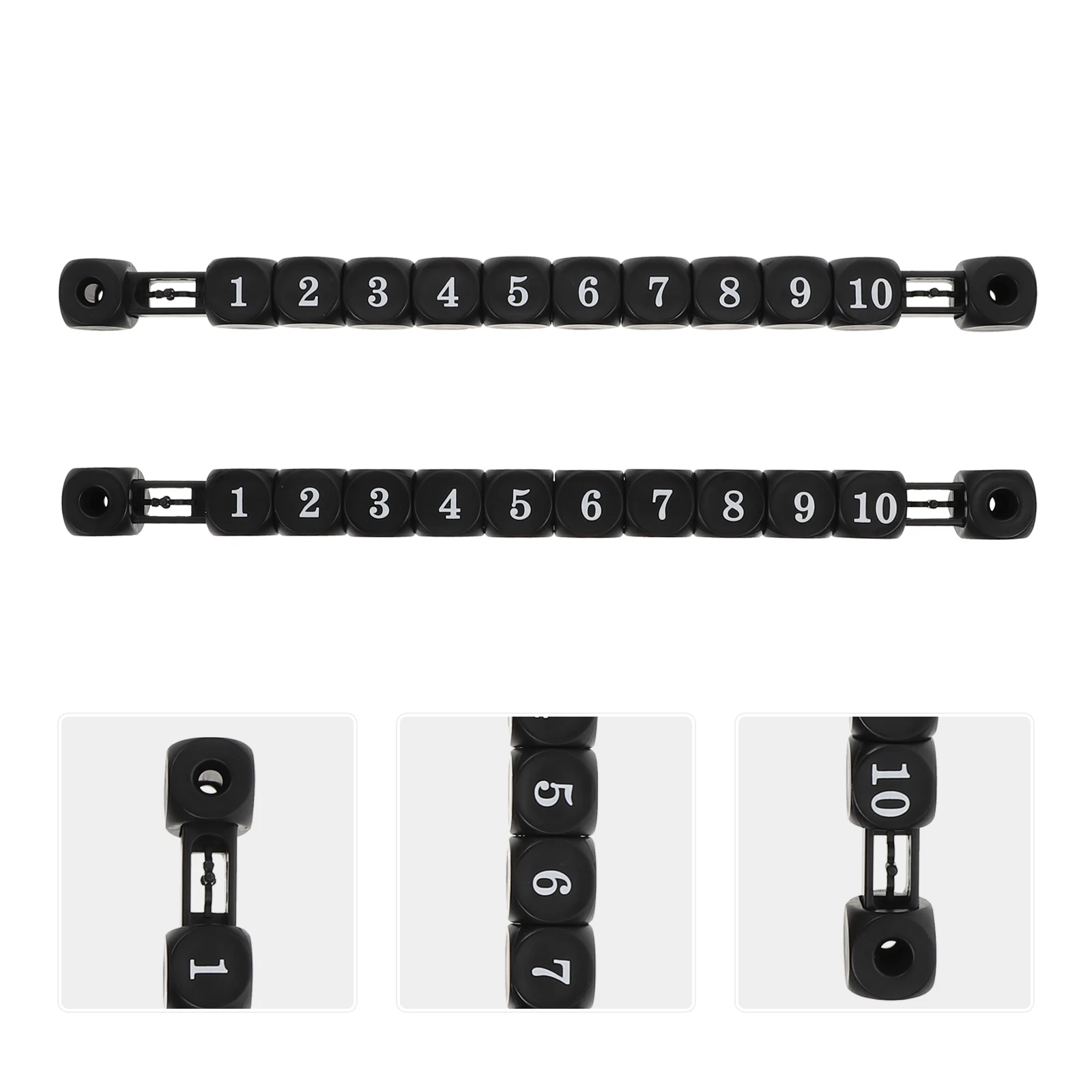 

2pcs Plastic Scoring Counters For Foosball Tables Durable Multipurpose Scorekeepers Black Easy Install Replacement Scoring