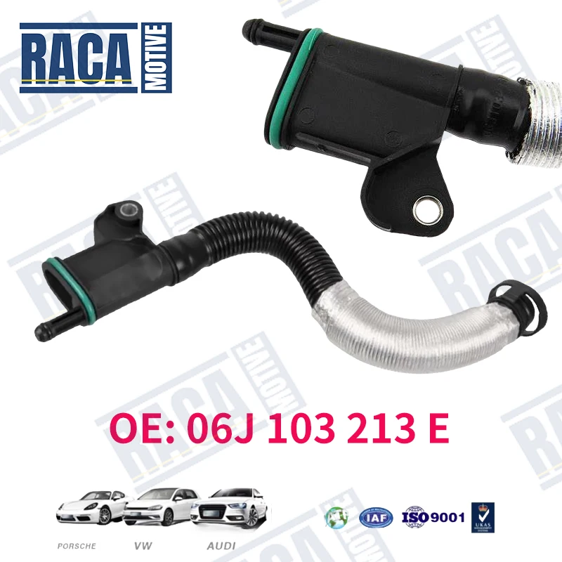 For Audi A3 S3 Q3 TT VW Tiguan Sharan Golf Passat Scirocco 2.0T Oil Water Separator Exhaust Breathing Connection Hose 06J103213E