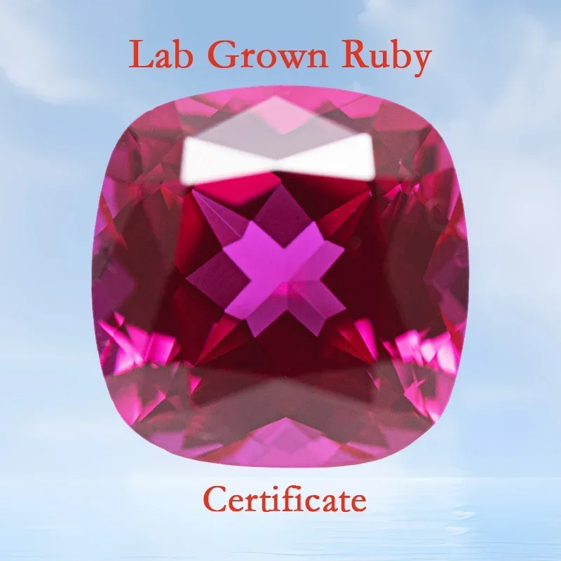 

Оптовые бусины-шармы из выращенного в лаборатории рубина квадратной формы (рубеллит), цвет VVS1, для изготовления ювелирных изделий своими руками, с возможностью выбора, AGLte