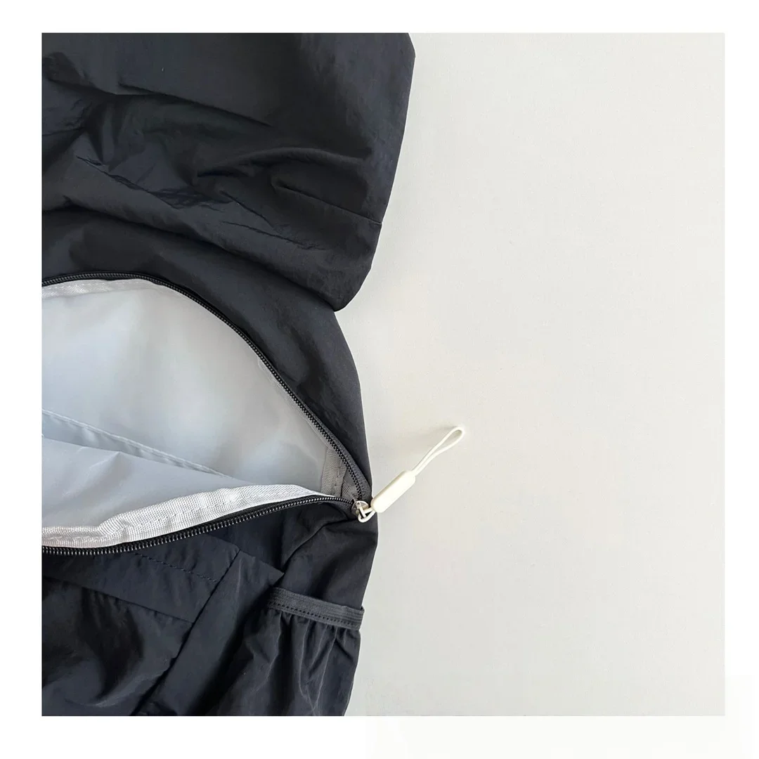 가벼운 어린이 배낭 빠른 건조 원단 스타일리시한 컬러 블록 트렌디 플랩 백 봄 가을 야외 하이킹용