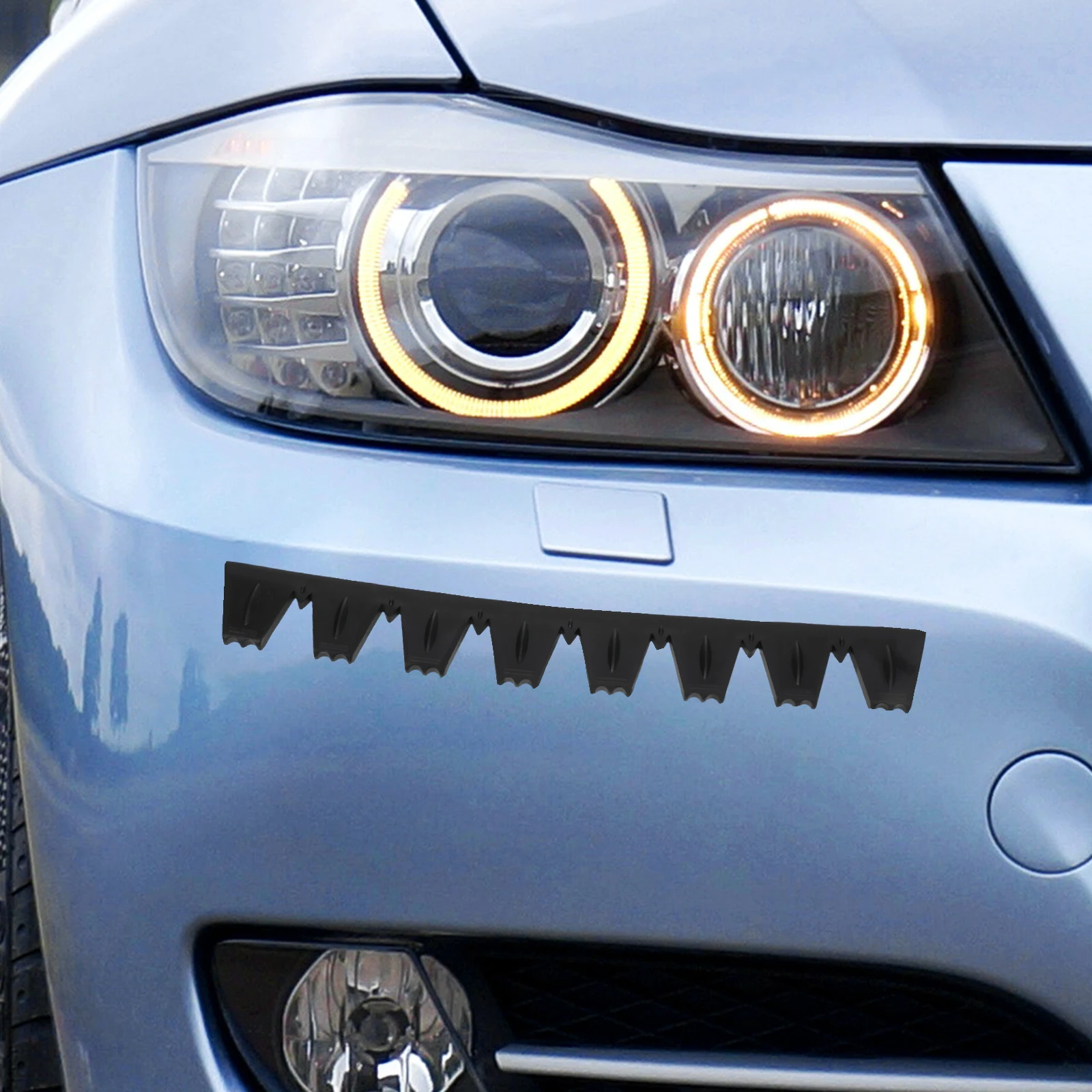 

8 Pcs Sticker Front Bumper Skid Plate Protection Rubber Automotive Anti-collision Sealing Strip