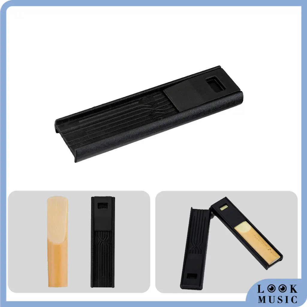 

LOOK 5pcs/ 1set Portable Saxophone Reed Cases ABS Waterproof Storage Box Woodwind Instrument Parts Accessories