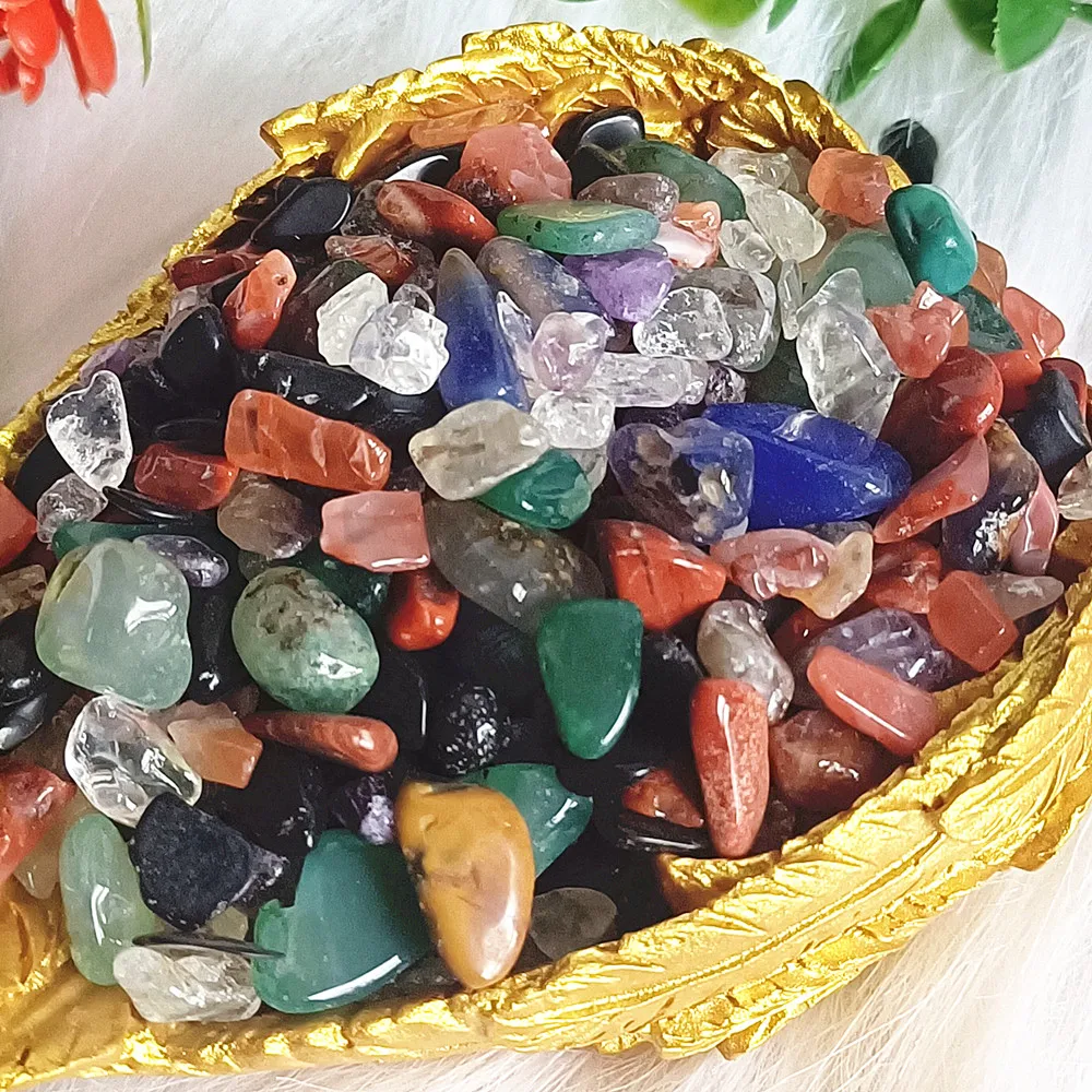 Natural Stones Gravel Crystals Chip Quartz Ore Minerals Reiki Healing Tumbled Agates Specimen Gemstones Home Aquarium Decoration