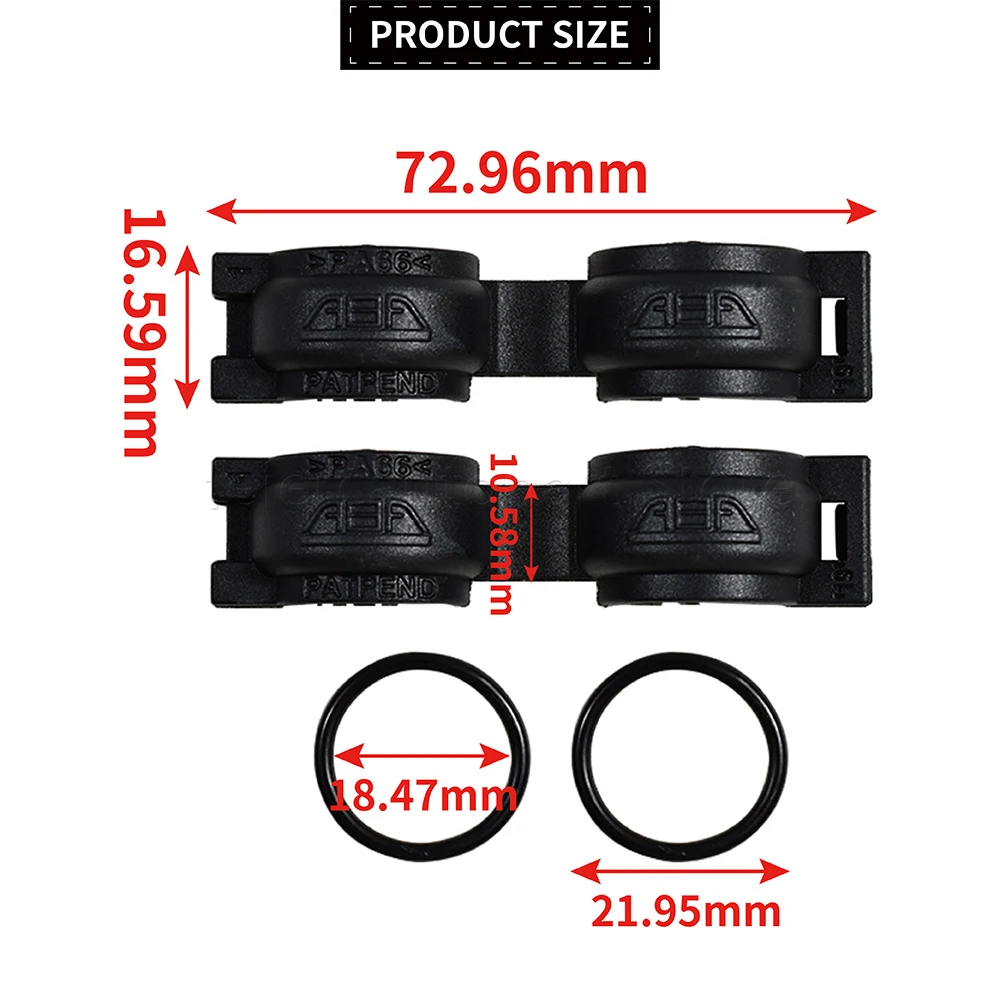 Heater Matrix Core Pipe Seals And Clips For Ford C‑Max Focus MK2 MK3 Kuga MK1 1454337 1342708 Black Car Replacement Accessory