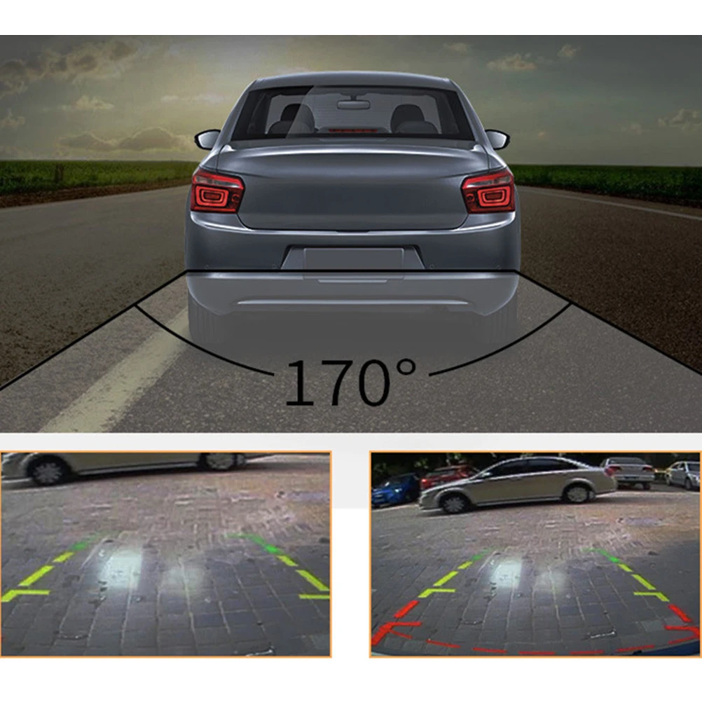 

Car Backup Camera 120 Degree Wide Angle Waterproof Reverse Camera for Car Truck Van Rear View Monitor Lights