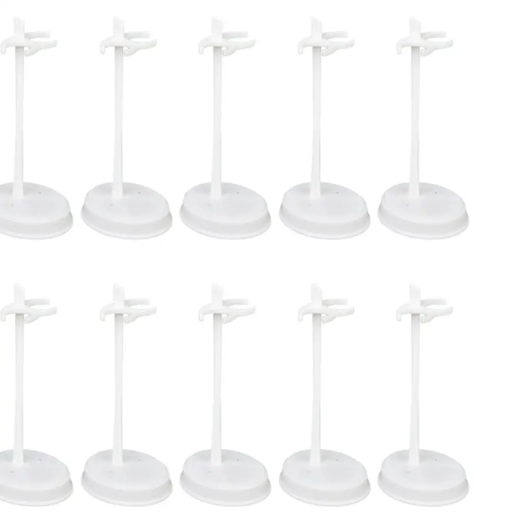 Display Stand para bonecas brinquedo e figuras de ação, suporte, 12in, 10 pcs/set