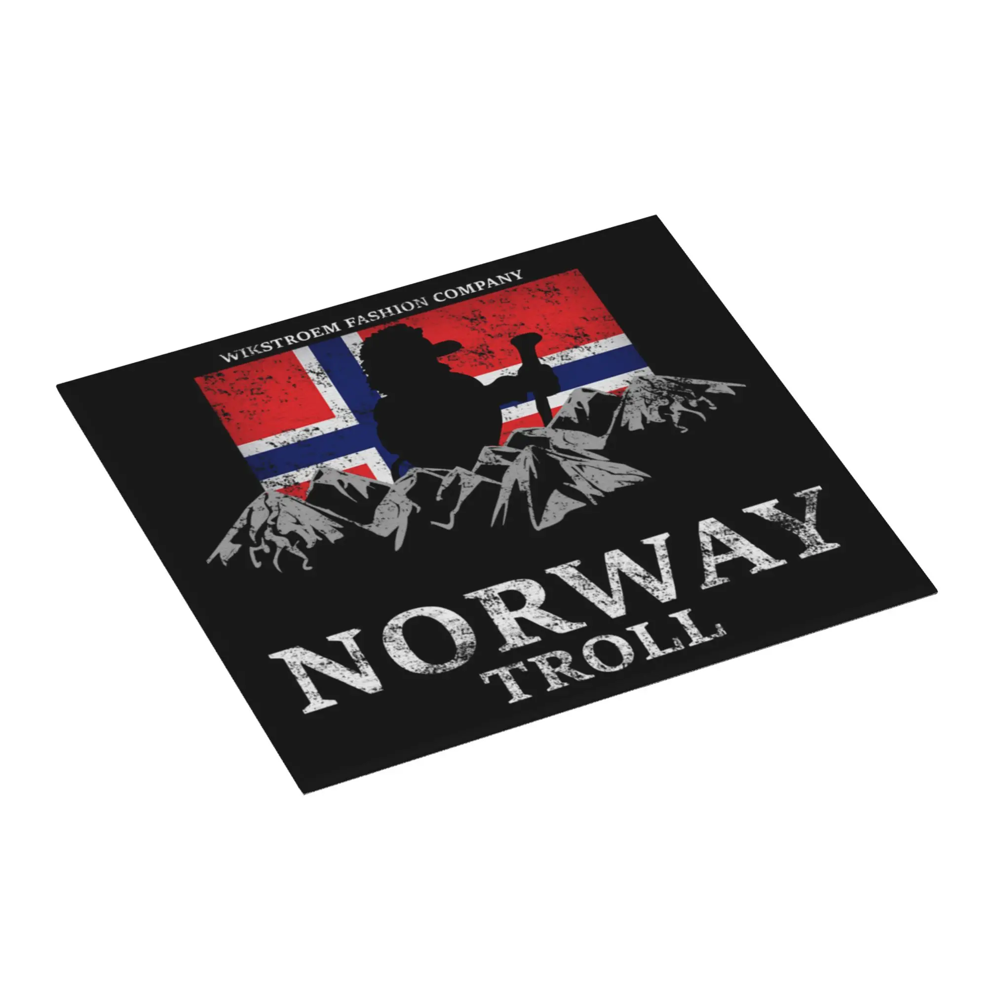 Wikstroem Norway Flag Drying Mat For Kitchen Waterproof Non‑Slip Oil Proof Norwegian Flag Bathroom Countertop Protector Mat
