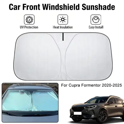 Car Front Windshield Sunshade Cover For Cupra Formentor 2020-2025 UV Block Heat Insulation Auto Interior Sun Protection