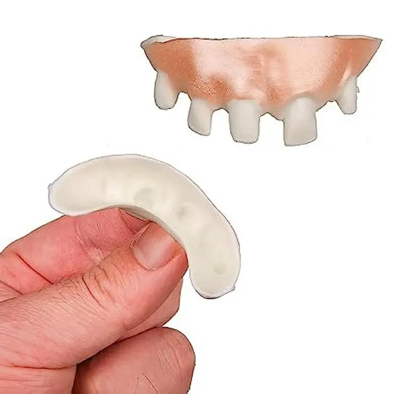 2024 Halloween Decor Simulation Teeth Prank Toys Halloween Cosplay Prop Vampire Zombie Devil Dentures Fangs Rotten Fake Tooth