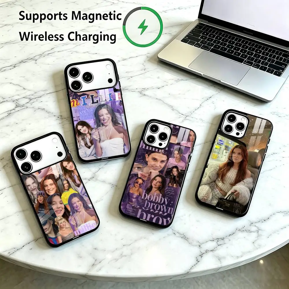 Millie B-Bobby Brown  Phone Case For iPhone18 17,16,15,14,13,12,11 Plus,Pro Supports Magnetic Wireless Charging Gift