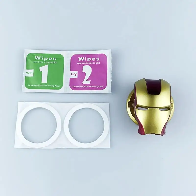 غطاء مفتاح إشعال السيارة من Avengers Iron Man من Hasbro مقاوم للماء مادة ABS متينة سهلة التركيب لتزيين سيفيك BMW Audi