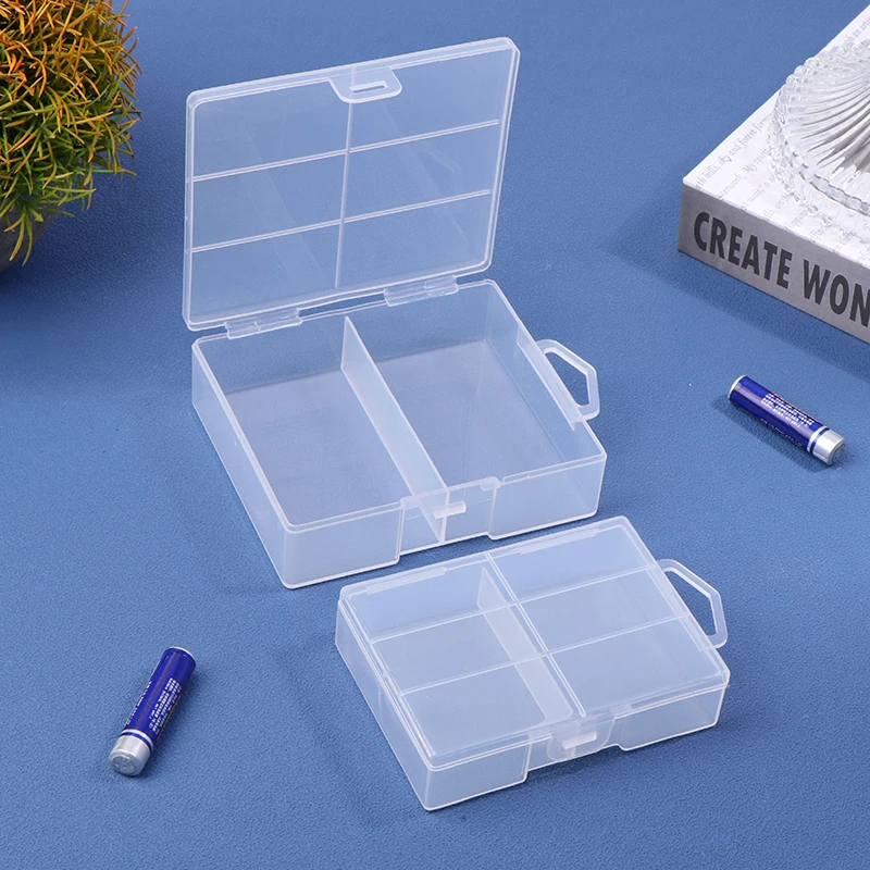 Battery Storage Holder Plastic Transparent Container For Maximum 24 X AA AAA Batteries Organizer Box Case