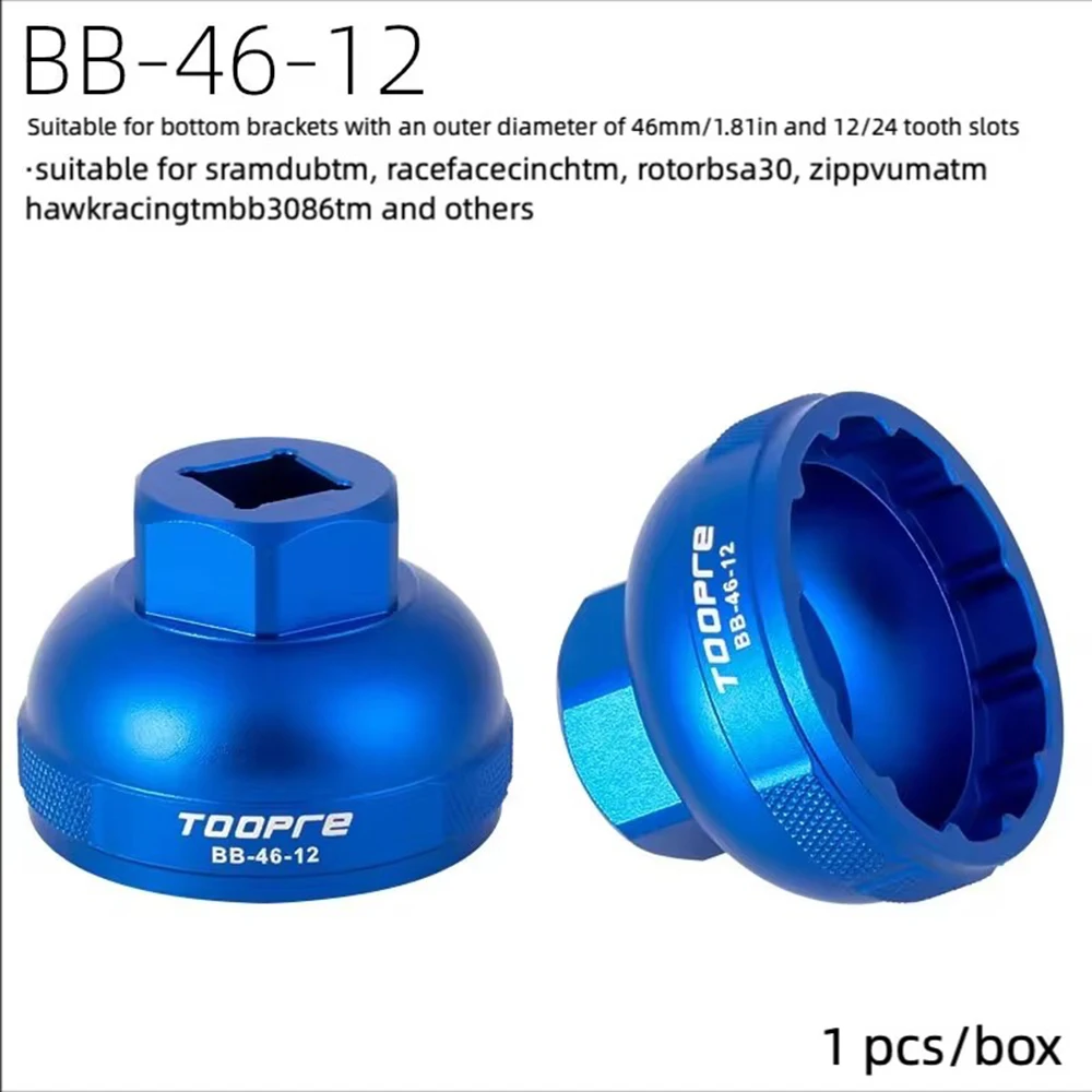 TOOPRE Fahrrad-Innenlager Montage- und Demontageadapter MTB Rennrad Einteilige Gewinde-Innenlagerwerkzeuge 39mm 41 44 46 49mm