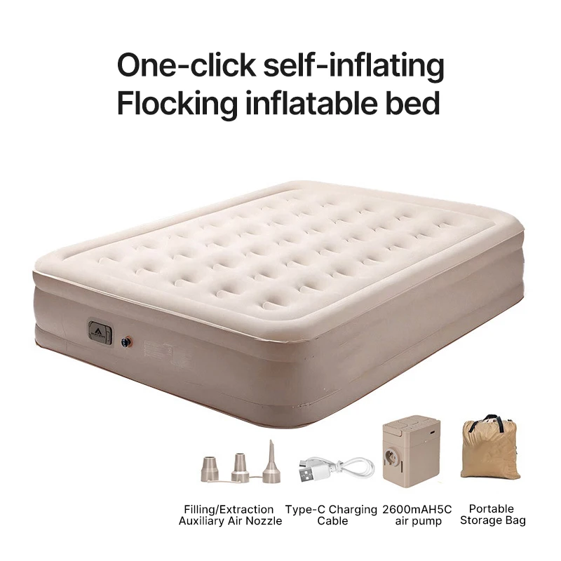 

Modern PVC Casual Air Camp Mattress for Hiking Picnic Beach Travel Auto-inflating Sleeping Airbed-Home Furniture