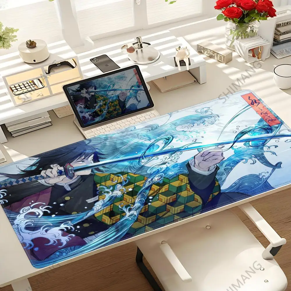 Japanese Demon Slayer: Kimetsu No Yaiba Tanjiro Mouse Mat Gaming Accessories Anime Mousepad Company Mausepad Gamer Office Desks