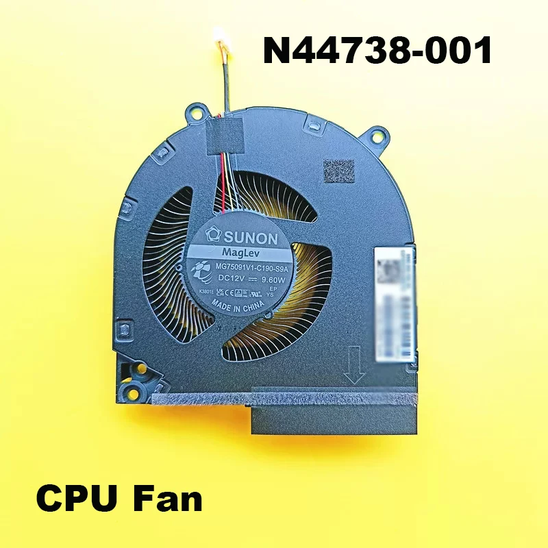 CPU GPU Cooling Fan N44738-001 N44742-001 DC12V 4Pin For HP VICTUS 9 16-R TPN-C169 Gaming Laptop Replacement