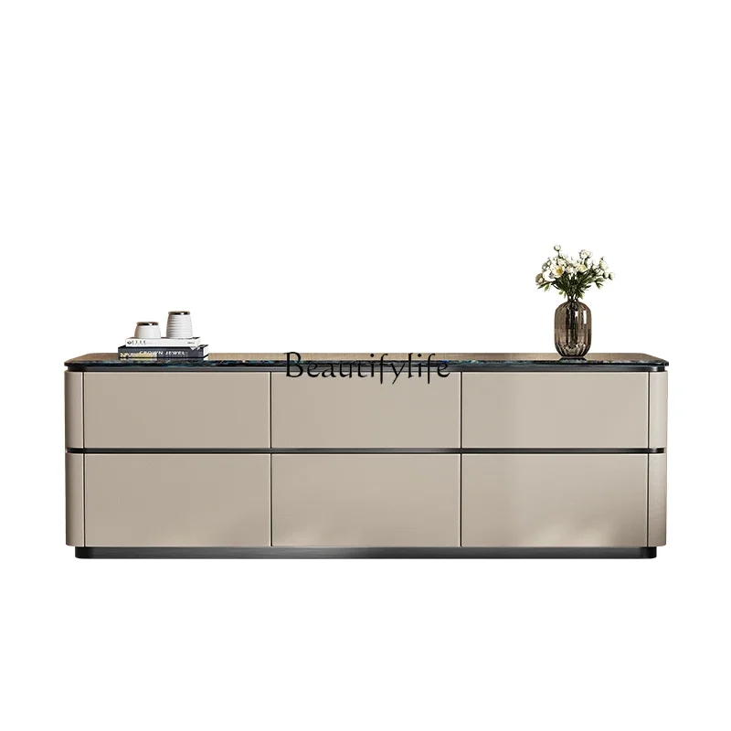 

Z.Итальянский минималистичный шкаф для телевизора в гостиной, домашний напольный шкафчик для хранения вещей, высокий смысл