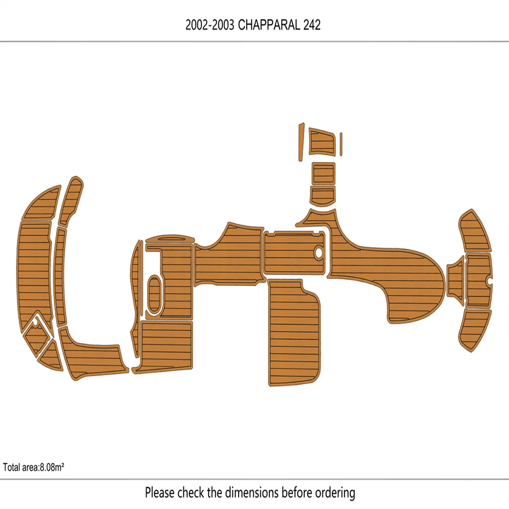 

2002 Chaparral 242, платформа для плавания, кокпита, лодка, пена EVA, накладка из тикового дерева