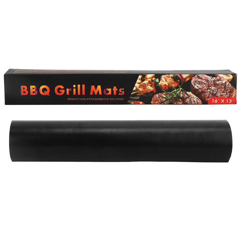 5PCS BBQ Mats, Reusable Grill Mats, PTFE Grill Mats for Chicken, Ribs, Fish, and More - Perfect for Home and Outdoor Cooking