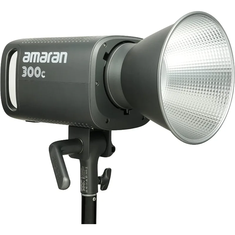 Amaran 300c RGB COB Video Light Bowen Mount 2,500K to 7,500K CCT with G/M Adjustment 26,580 lux 1m with Hyper Reflector