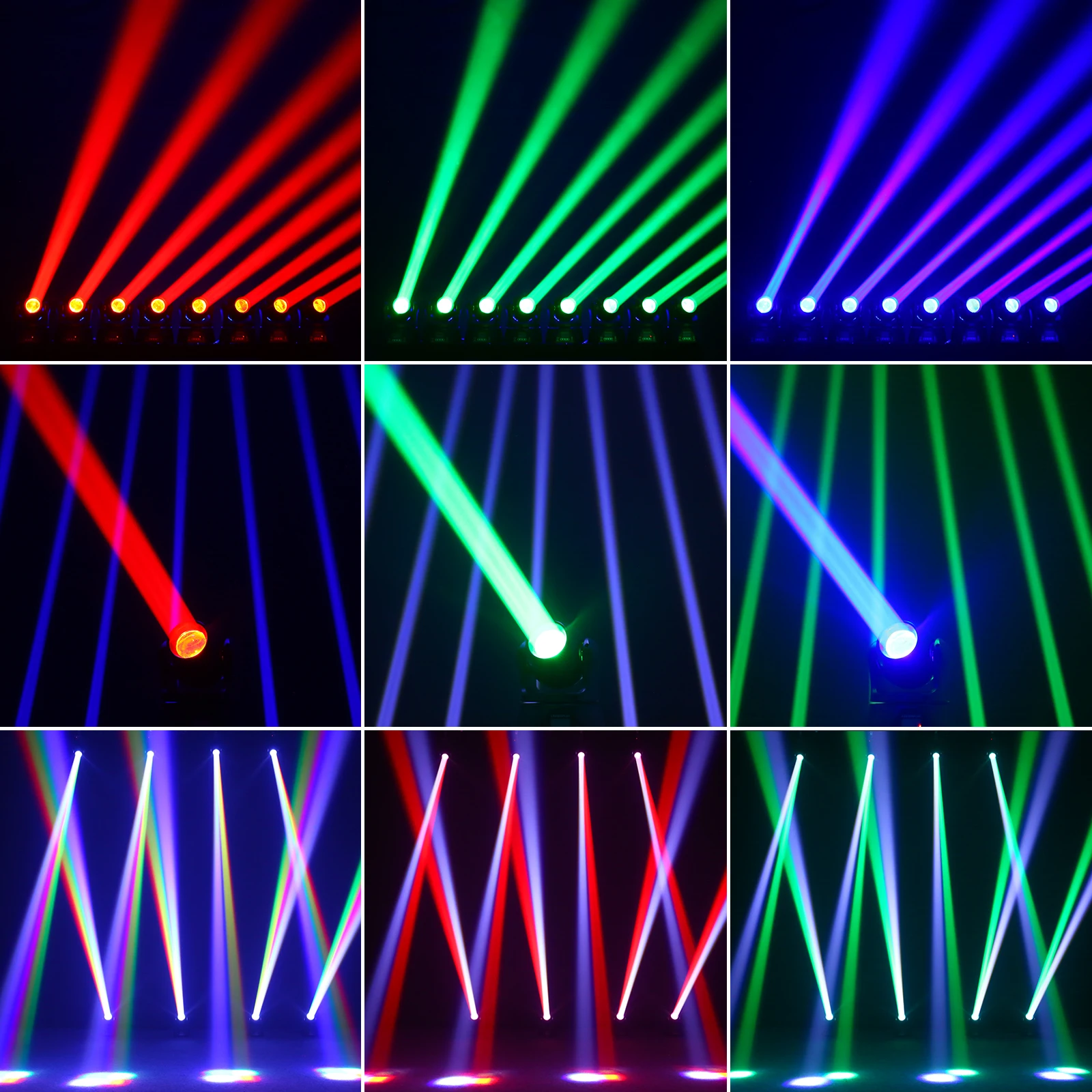 Yiflamefly 2 Pezzi 40W Mini Fascio di Luce a Testa Mobile Luce da Palcoscenico Standard DMX512 13CH per Concerti Festa Matrimoni Discoteca Sala da Ballo