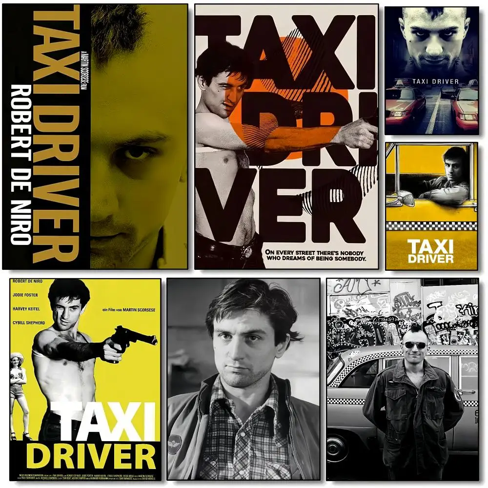 Movie T-Taxi Driver Poster HD Decorative Wall Art Aesthetic Home Decor for Living Room Bedroom Café Office Modern Stylish Gift