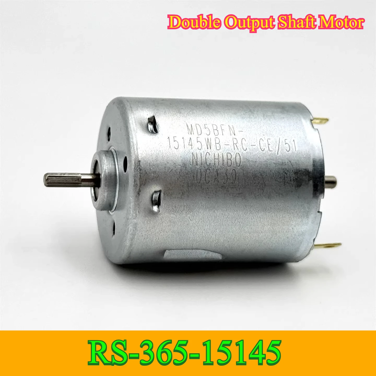 RS-365-15145 Micro Dual Shaft Electric Motor DC 6V 12V 18V 24V Mini 28mm Round Motor for Sweeper Robot Vacuum Cleaner Hair Dryer