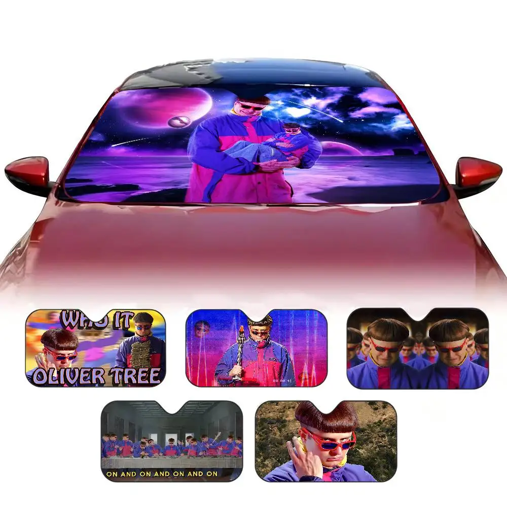 Singer O-Oliver T-Tree Car sunshade window sunshade sunblock Front windshield hood Interior front baffle double ring sunshade