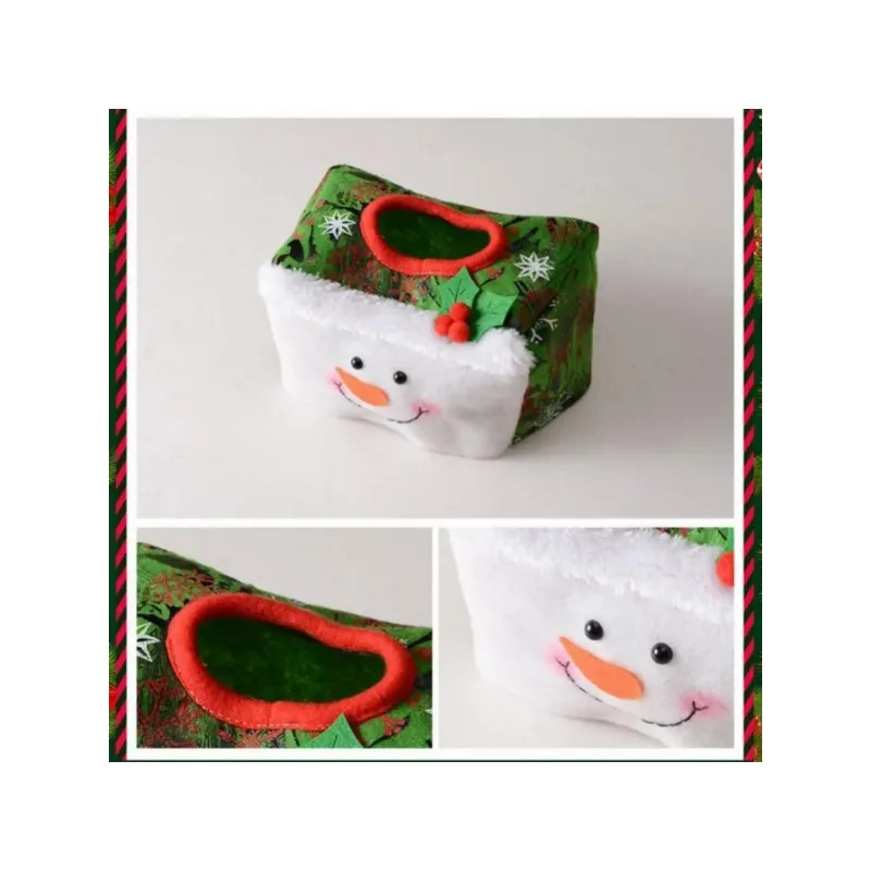 Christmas Tissue Box Cute Tissue Case Paper Towel Case Holder Office Kitchen Living Room Home Desktop Decor Napkin Paper Cover