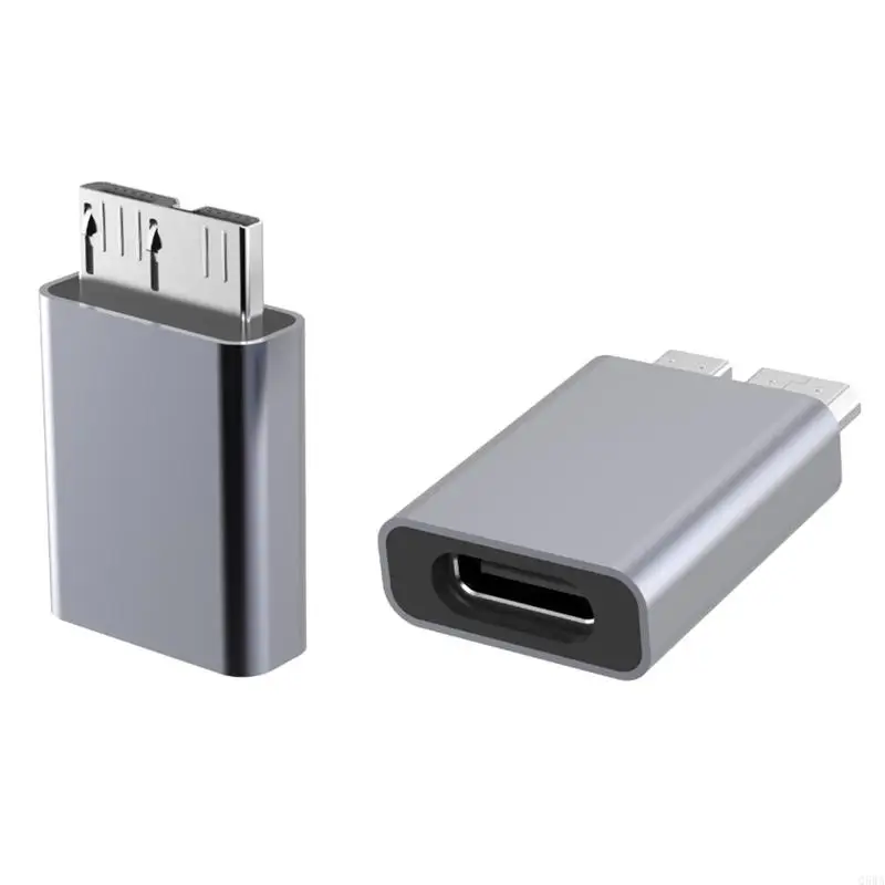 Алюминиевый USB-адаптер Type-C к Micro-B (F/для M) Быстрый адаптер Micro-B к Type C, конвертер, мини-жесткий диск, кабель HDD