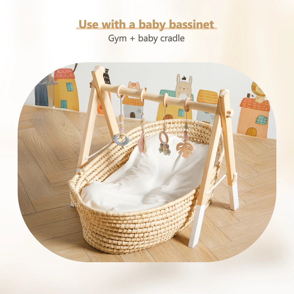 Wooden Workout Rack Toys Play  - огляд і ціна Baby Nursery Shelves