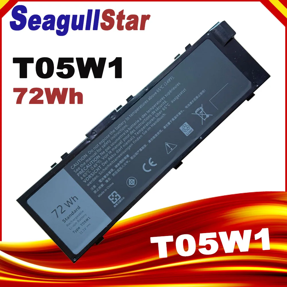 بطارية لاب توب SeagullStar T05W1 11.1 فولت 72 واط- هرتز للدوكس بريسيجن 15 7000 7510 7520 17 7000 7720 7510 7710 M7710 M7510