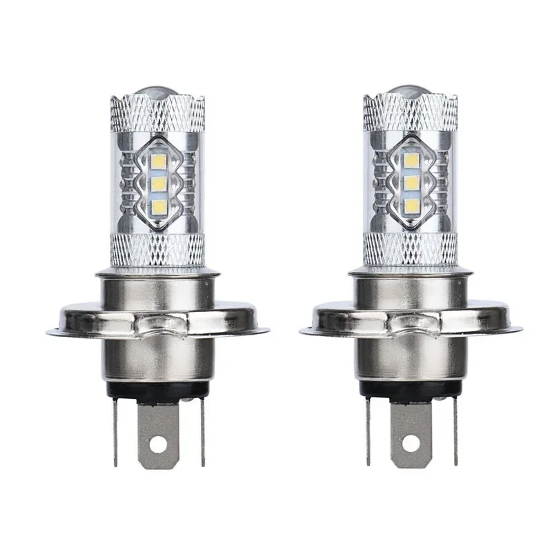 Headlight LED Fog Light Bulbs DRL 800lm/pc 80W White 9003 1500LM High Beam Aluminum alloy Sliver 2Pcs Sale Hot