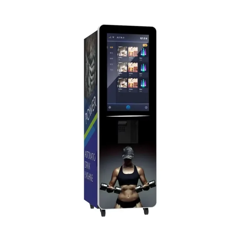 Touch Screen Operate Protein Shakes Cold Energy Drink Beverage Vending Machine for Vending Protein Machine