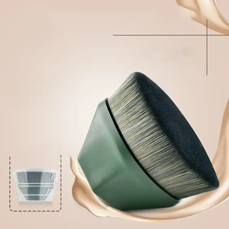 Flat Top Kabuki Hexagon Foundation Makeup Brush Face Blush