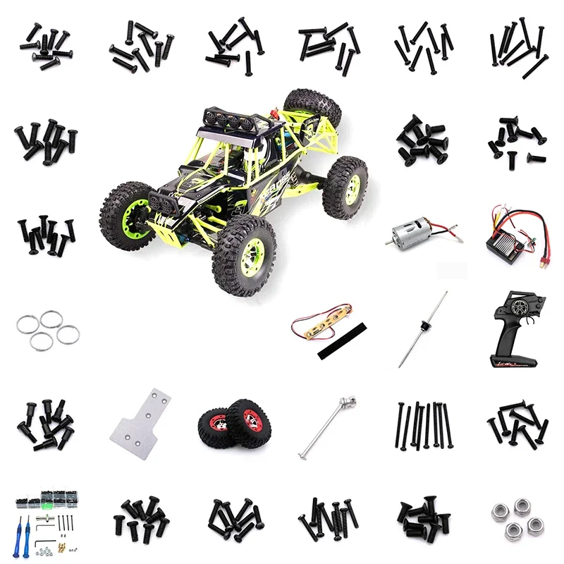 

12429 Original Parts 0101-1098 Wltoys 12428 RC Car Spare Part Screw/Differential/Servo/Nut/Motor/Shell/Receiver/Remote Control