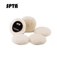 SPTA 1""/2""/3""/5""/6""/7"" T160 Almohadilla de pulido de lana de corte pesado Corderos de alta densidad para quitar 1200 # /1500 #   Marcas de disco de lijado