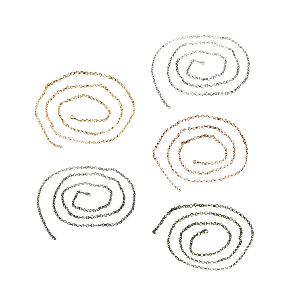 

5pcs Retro Fashion Necklace Silver Chain for Pocket Watch Durable Retro Style Decorative Metal Workmanship Gift Idea Jean Belt