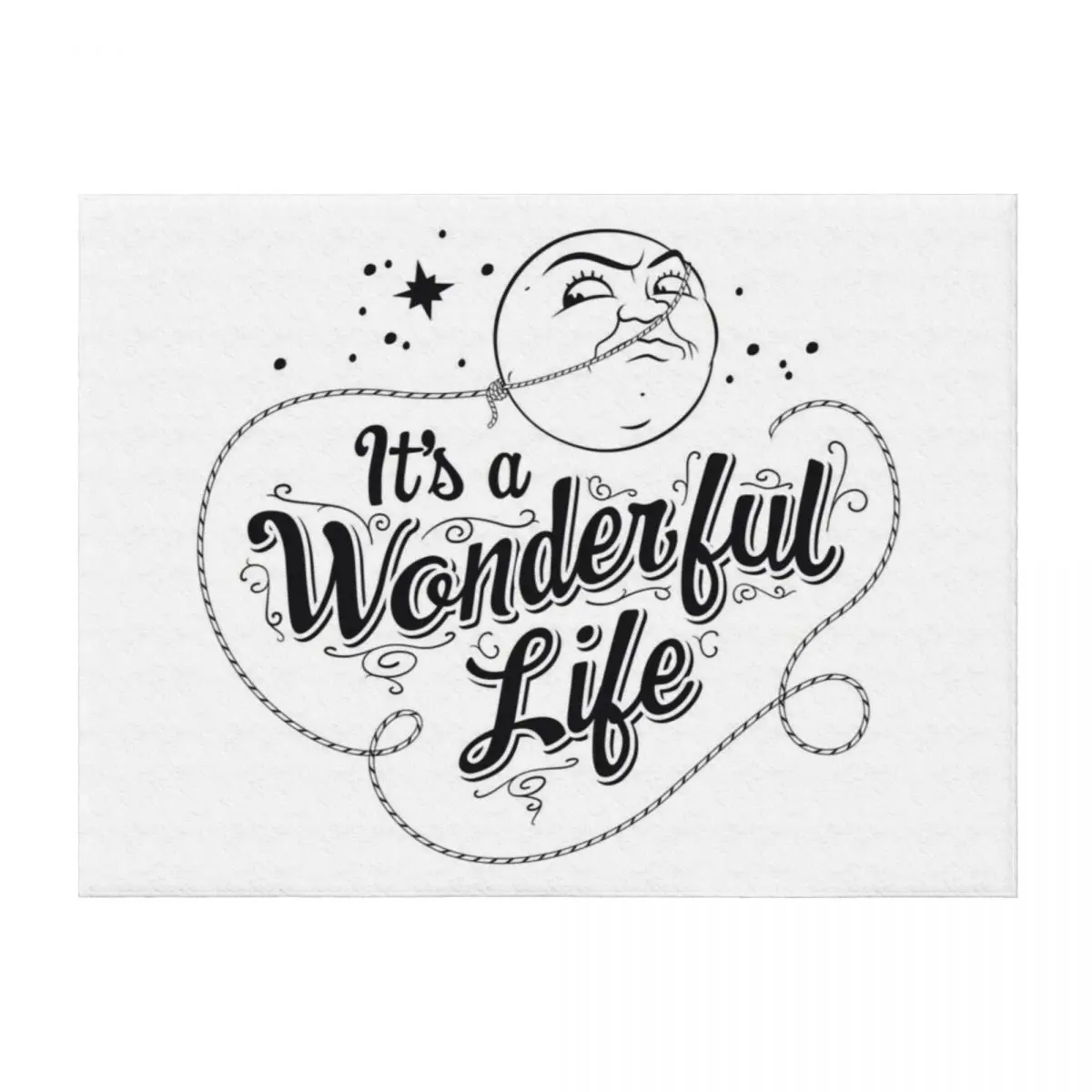 

It's a Wonderful Life - Title Throw Blanket Decorative Throw for sofa valentine gift ideas Blankets
