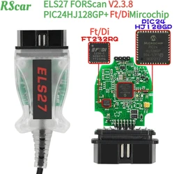 Новейший сканер ELS27 V2.3.8 FORscan OBD2 PIC24HJ128GP Ft/Di Mircochhip ELS27 многоязычный для Ford/Mazda диагностический инструмент