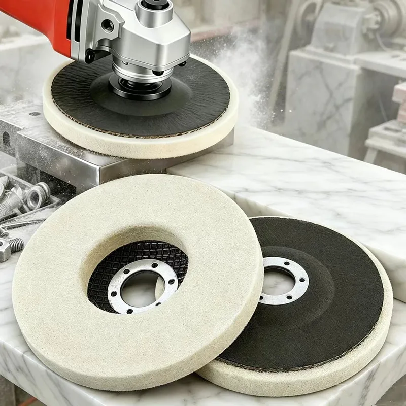 

115/125mm Wool Polishing Wheel Buffing Pads Angle Grinder Wheel Felt Polishing Disc For Metal Marble Glass Ceramics