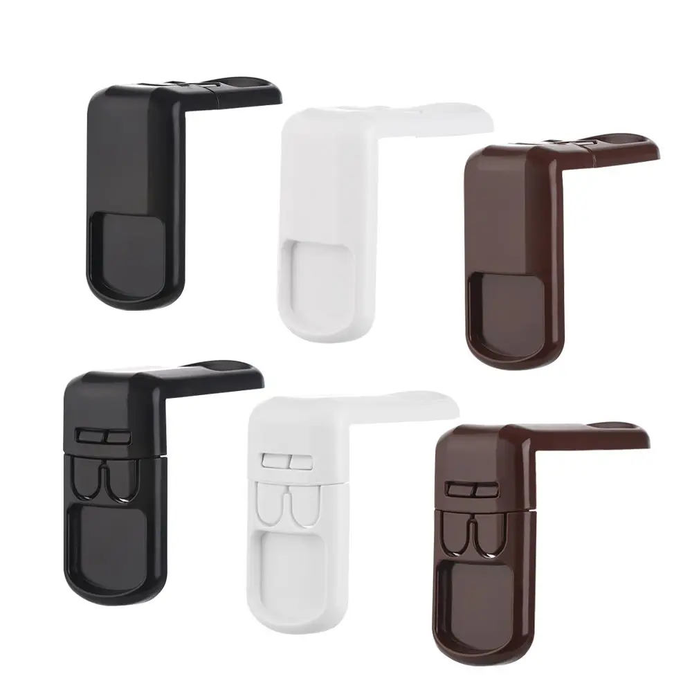 1/4pcs Furniture Drawers Multi-function Anti-opening Wardrobe Door Right Angle  Safety Lock Children Protector