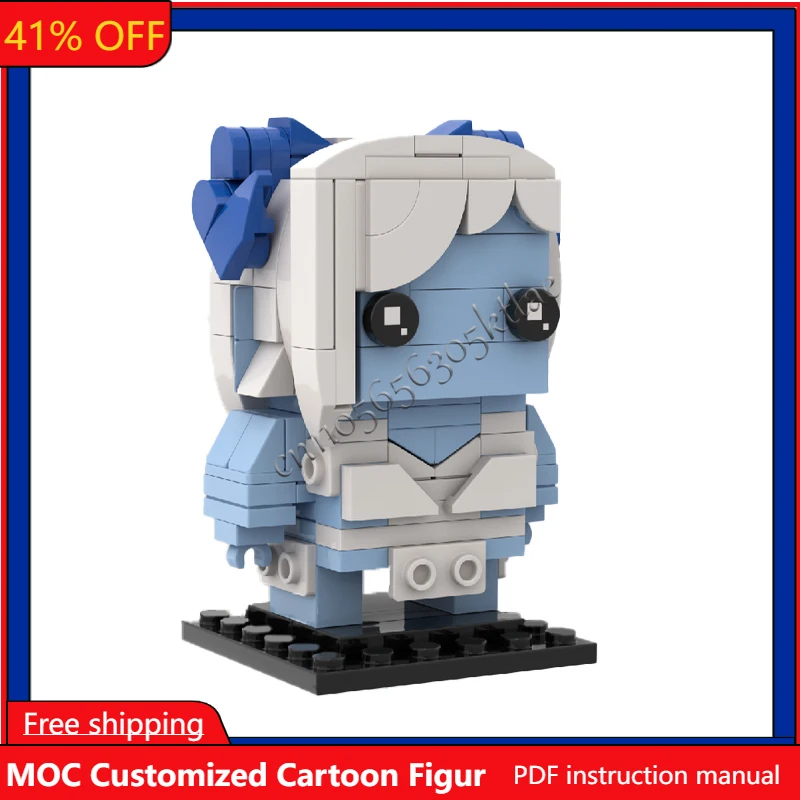 

163PCS MOC Famous Animation Figures Series Shy Goddess Models Sets DIY Creative Bricks Assembly Toy Kids Gift Collection Display