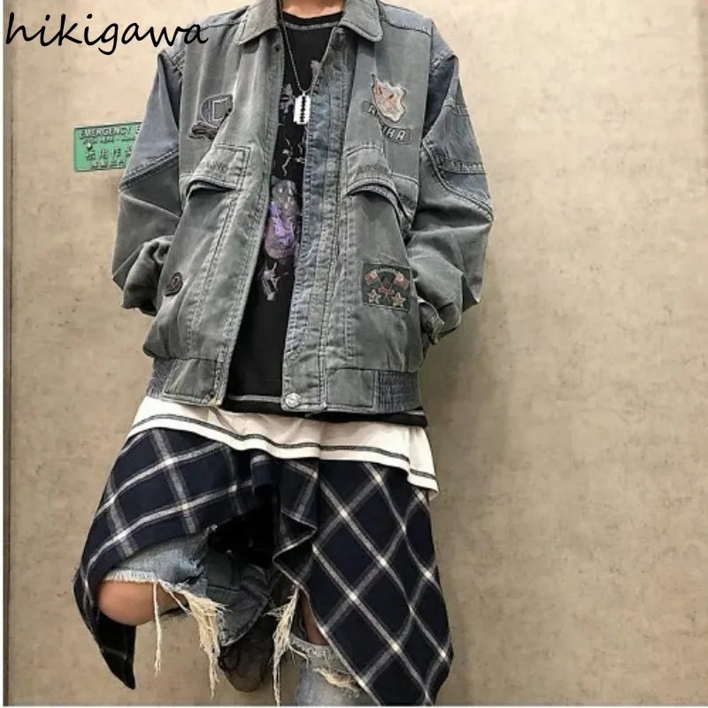 Harajuku mini saia para mulheres streetwear bf bandagem vintage jupe moda casual xadrez saia y2k saias 2025 faldas mujer de moda