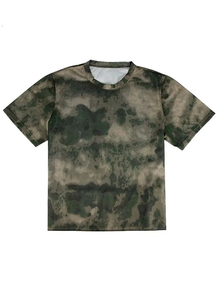 Russia EMR Camouflage Tactical T-shirt Ice Screen Eye Quick Drying Breathable Physical Vest Short Sleeve