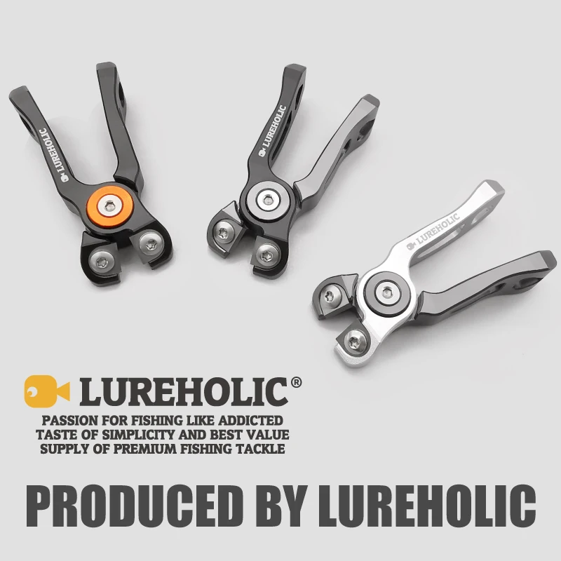 Lureholic Tungsten Fishing Line Cutter and 27.5” Retractor with Pull-stop Locking, Extension Length: 7~70cm, Quick Hook for Lure