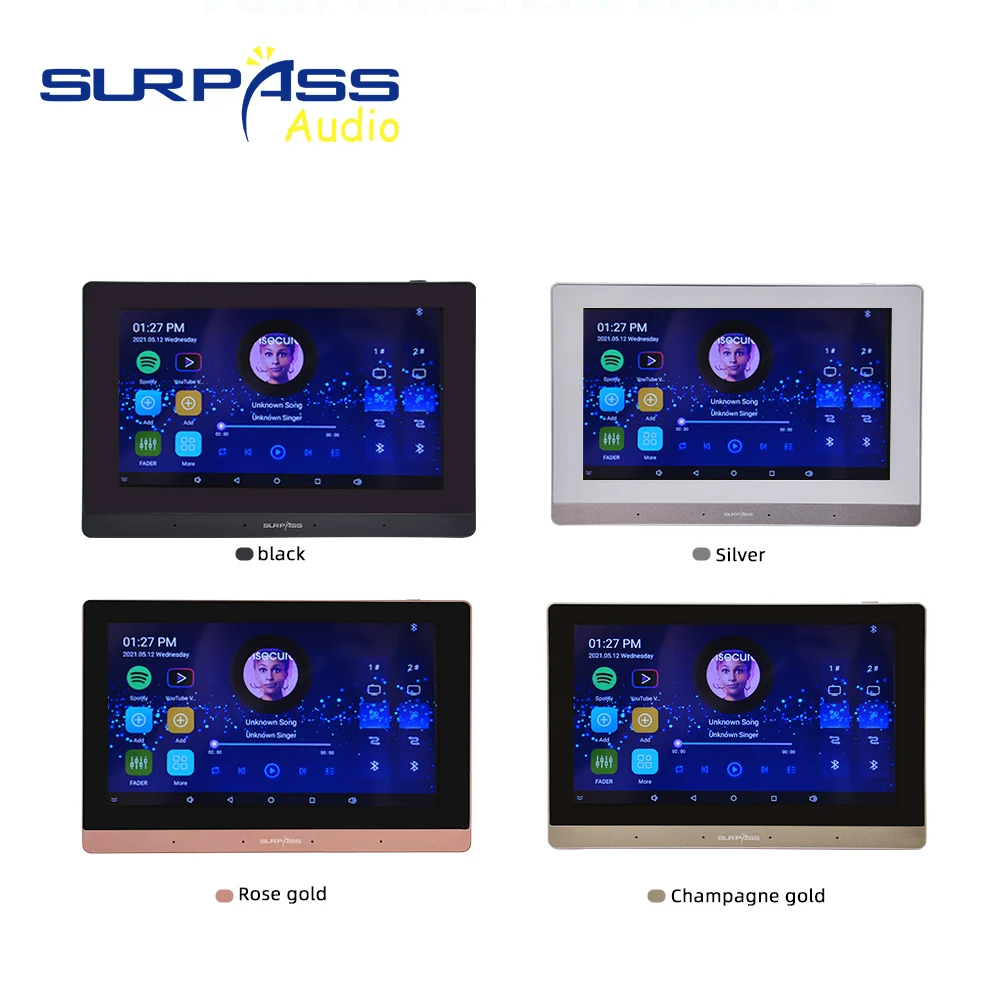 WIFI Bluetooth No Sistema De Parede Amplificador Android Microfone Sem Fio Home Theater Fundo Música Karaoke Som Amplificador