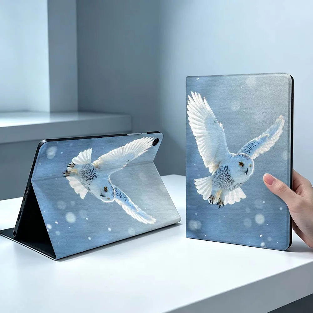 Cool Animal Owl Pattern Soft For Samsung Galaxy Tab S11 S10 S9 S8 S7 S6 A9 A8 A7 A11 Lite FE Plus Pen Tray Tablet Case