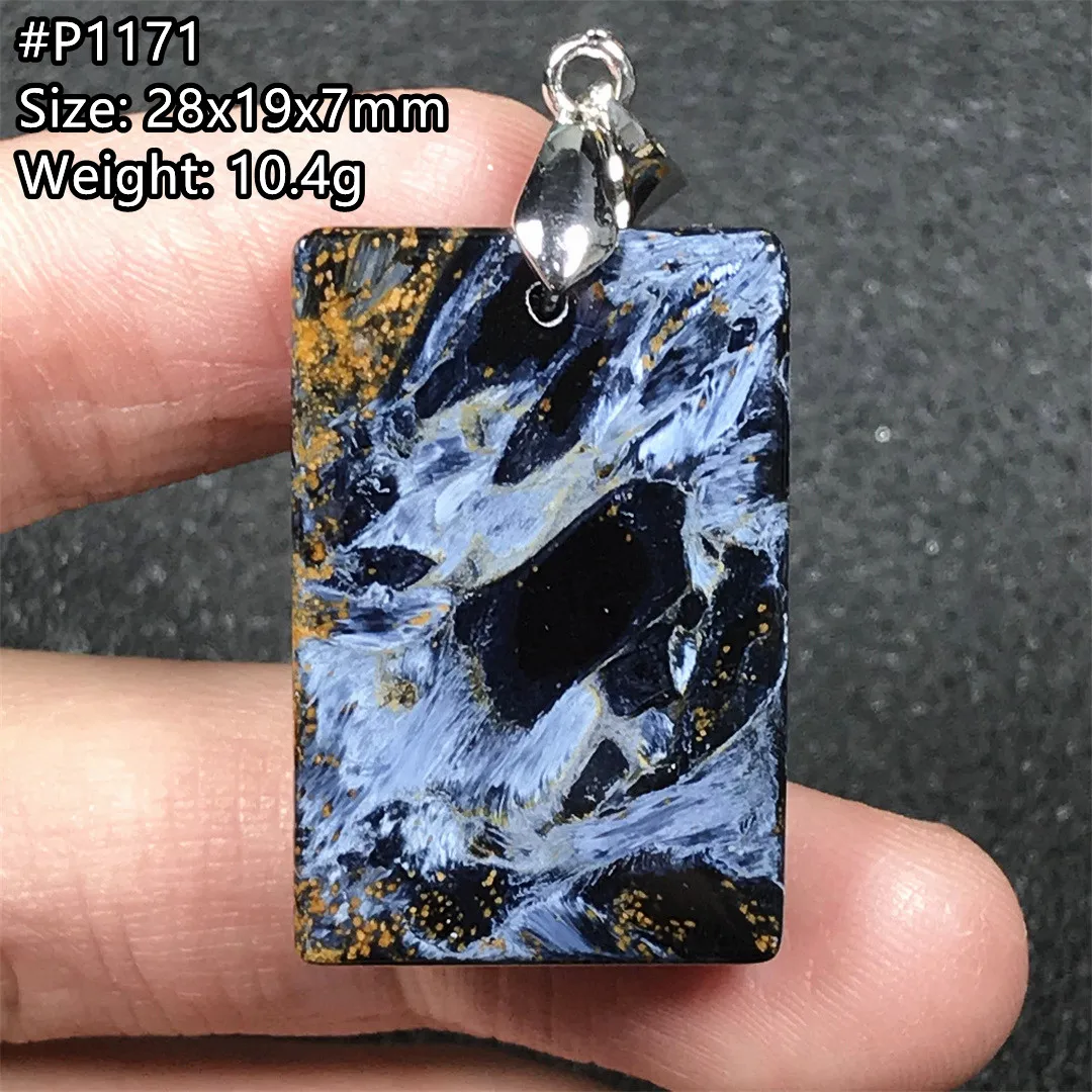 Top Natural Pietersite Stone Necklace Pendant For Women Man Luck Gift Crystal Silver Namibia Energy Gemstone Beads Jewelry AAAAA